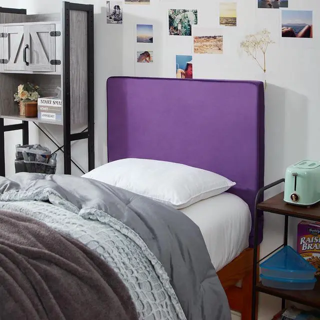Alt view image 2 of 4 - Rainha Cushioned Dorm Headboard - Dahlia Purple
