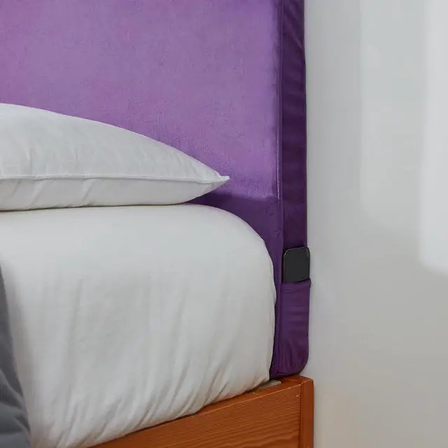 Alt view image 3 of 4 - Rainha Cushioned Dorm Headboard - Dahlia Purple
