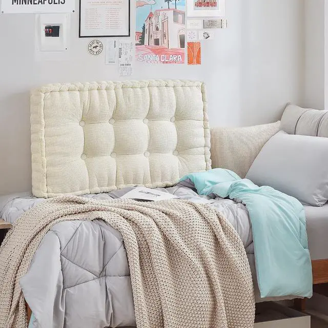 Alt view image 2 of 4 - Rainha - Ultra Thick Tufted College Headboard - Almond Milk