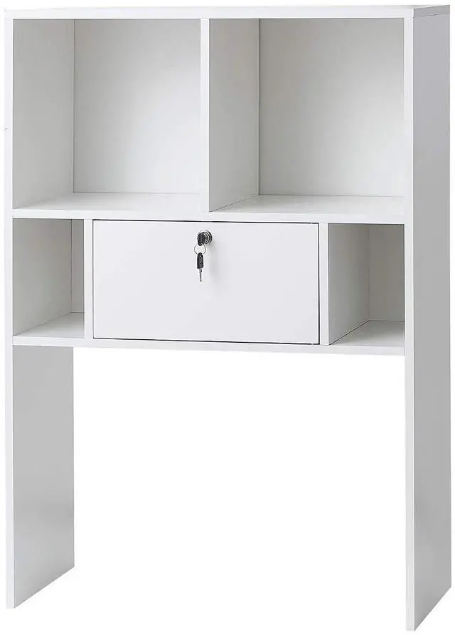Main image of Yak About It Locking Safe Bookshelf - Desktop - White