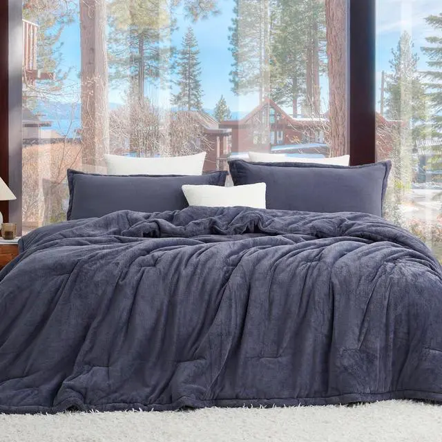 Main image of Softer Than Soft Coma Inducer® Twin Oversized Comforter Set, Indigo Black | Experience Coma Worthy Sleep with Premium Double Plush Extra Large Bedding