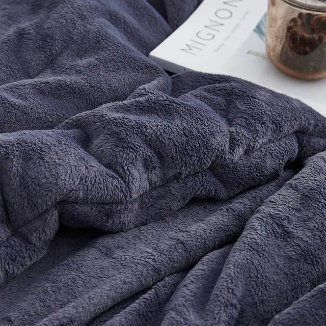 Alt view image 4 of 6 - Softer Than Soft Coma Inducer® Twin Oversized Comforter Set, Indigo Black | Experience Coma Worthy Sleep with Premium Double Plush Extra Large Bedding