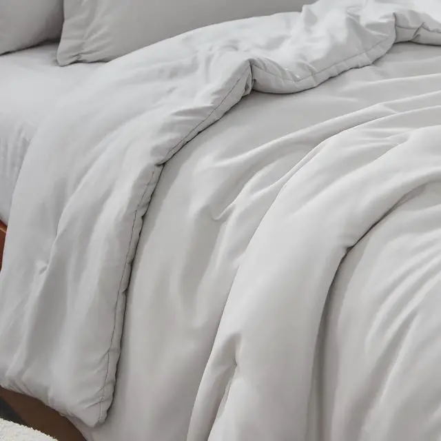 Alt view image 3 of 5 - Dorm Haul® Cozy College Comforter Set - Twin XL Bedding - Antarctica Gray