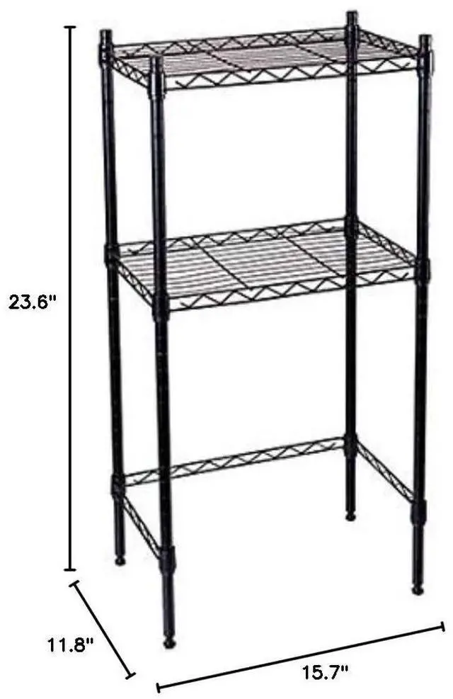 Main image of Suprima® Adjustable Shelving - Dorm Table Shelf Supreme - Black