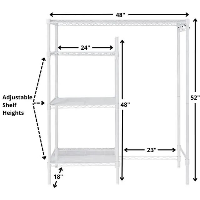Main image of Suprima® Adjustable Shelving - The Shelf Supreme - White