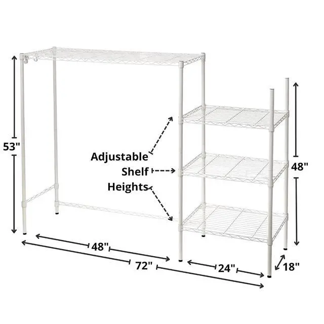 Alt view image 5 of 5 - Suprima® Adjustable Shelving - The Shelf Supreme - White
