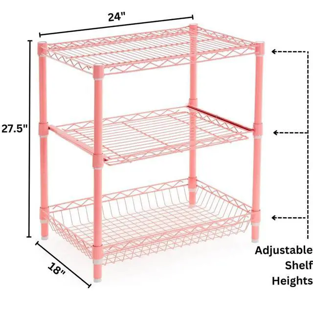 Alt view image 3 of 7 - Suprima® Double Height Fridge Stand - Pink