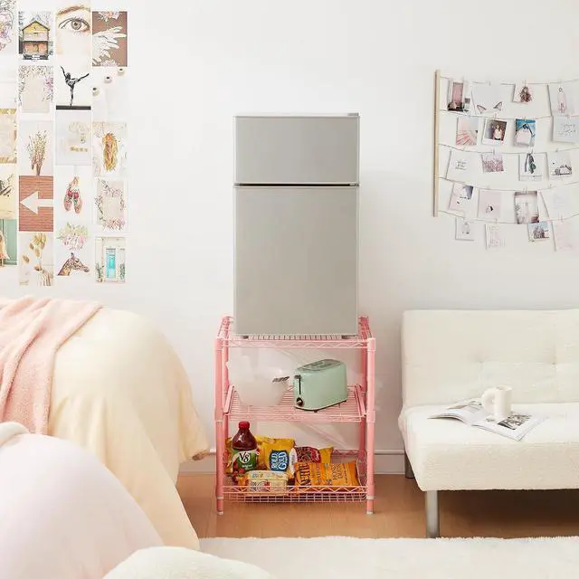 Alt view image 2 of 7 - Suprima® Double Height Fridge Stand - Pink