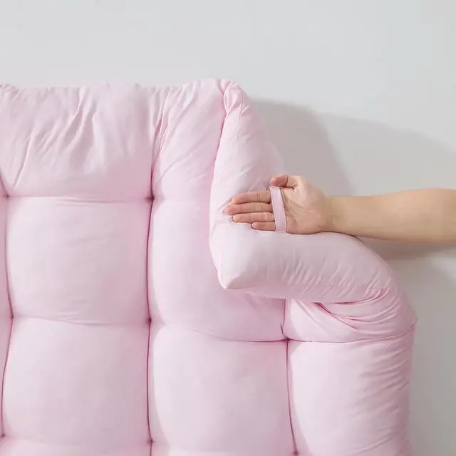 Alt view image 4 of 4 - Rainha® - Puffy Tufted College Headboard - Pink Créam