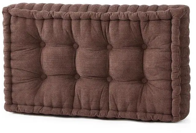 Main image of Rainha - Ultra Thick Tufted College Headboard - Dark Brown