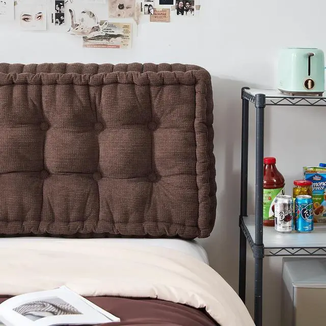 Alt view image 3 of 4 - Rainha - Ultra Thick Tufted College Headboard - Dark Brown