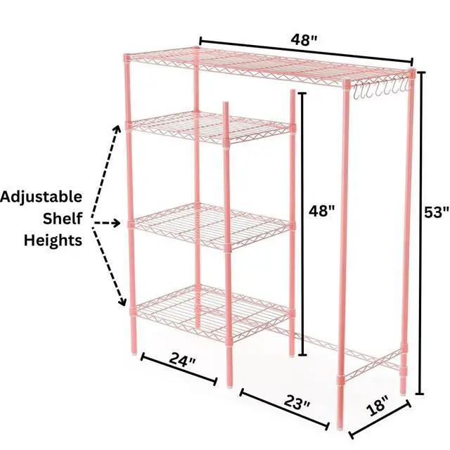 Alt view image 3 of 6 - The Shelf Supreme - Suprima® Adjustable Shelving - Pink