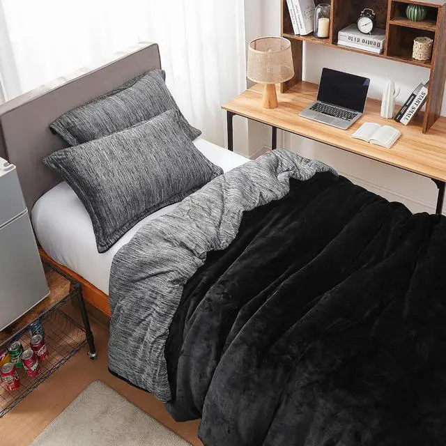 Alt view image 3 of 4 - Some Like it Hot - Some Like it Cold - Coma Inducer® Twin XL Comforter Set - Black