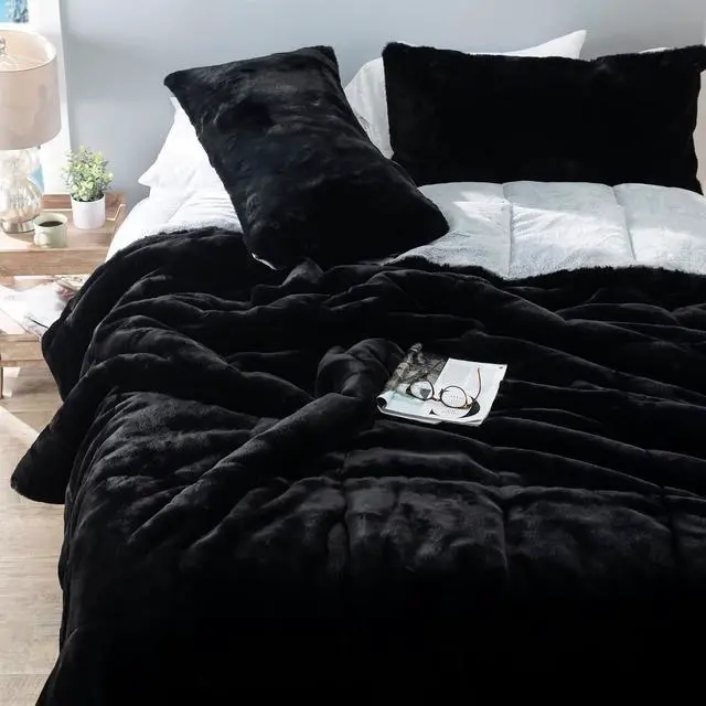 Main image of Chunky Panda Orca Bunny - Coma Inducer® Oversized King Comforter Set - USA Heavyweight Filled - Frosted Black