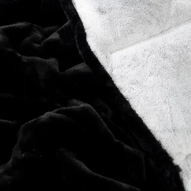 Alt view image 3 of 6 - Chunky Panda Orca Bunny - Coma Inducer® Oversized King Comforter Set - USA Heavyweight Filled - Frosted Black