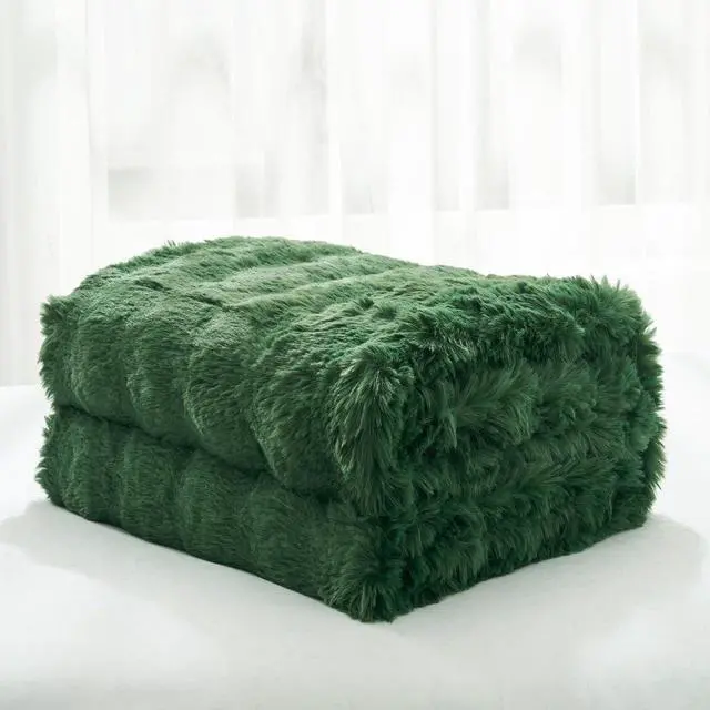 Alt view image 4 of 5 - Coma Inducer Snowball Chunky Bunny King Blanket - Greener Pastures