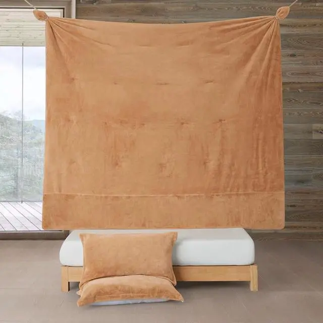 Alt view image 5 of 7 - Chunky Sweater - Coma Inducer® Queen Oversized Comforter Set - Copper Taupe | Experience Coma Worthy Sleep with Cozy Plush Extra Large Bedding