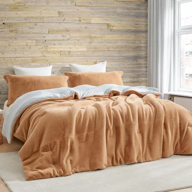 Main image of Chunky Sweater - Coma Inducer® Queen Oversized Comforter Set - Copper Taupe | Experience Coma Worthy Sleep with Cozy Plush Extra Large Bedding