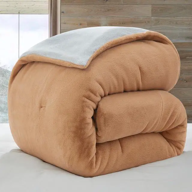 Alt view image 6 of 7 - Chunky Sweater - Coma Inducer® Queen Oversized Comforter Set - Copper Taupe | Experience Coma Worthy Sleep with Cozy Plush Extra Large Bedding