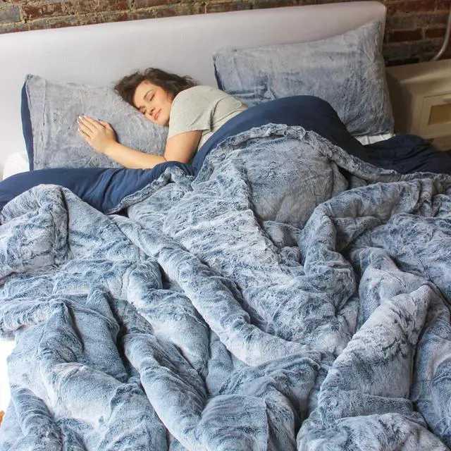 Alt view image 4 of 5 - Aww Buddy - Coma Inducer® Oversized King Comforter Set - Dark Denim