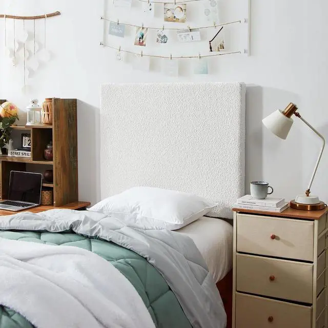 Alt view image 2 of 4 - Villa Classic - College Headboard with Legs - Boucle Cream White