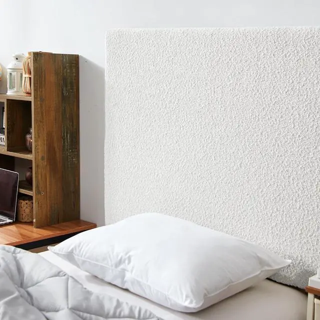Alt view image 3 of 4 - Villa Classic - College Headboard with Legs - Boucle Cream White