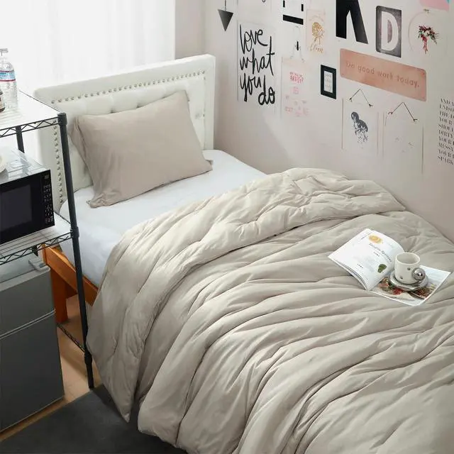 Alt view image 2 of 4 - Cool as The Other Side of The Pillow - Coma Inducer® Twin XL Comforter Set - Simply Taupe