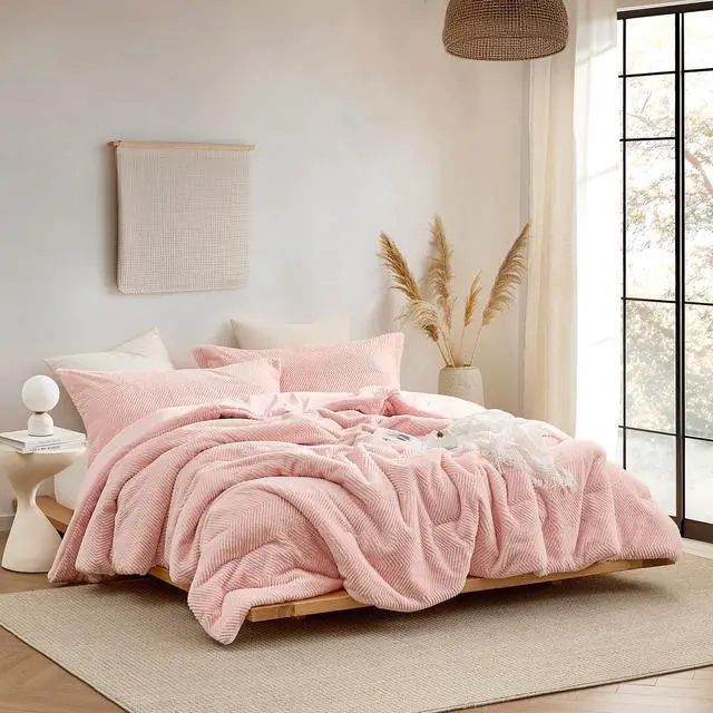 Main image of Coma Inducer Peak of Cozy Oversized Queen Comforter Set - Softest Pink