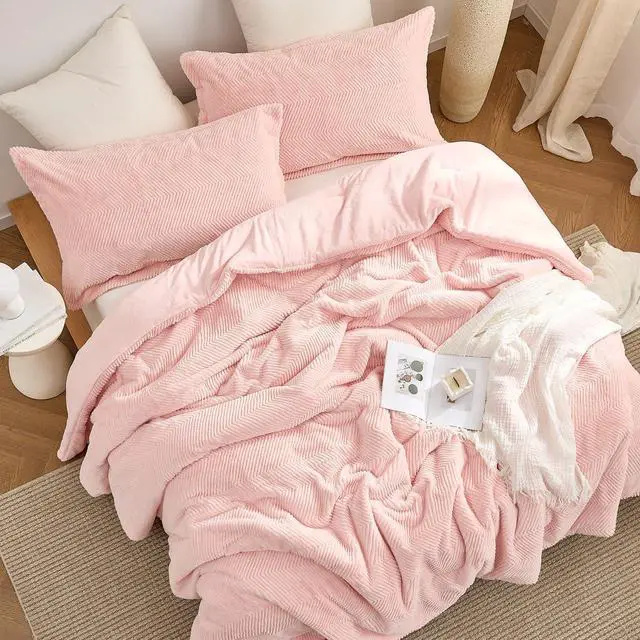 Alt view image 2 of 4 - Coma Inducer Peak of Cozy Oversized Queen Comforter Set - Softest Pink