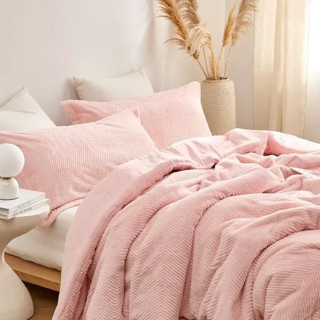 Alt view image 3 of 4 - Coma Inducer Peak of Cozy Oversized Queen Comforter Set - Softest Pink