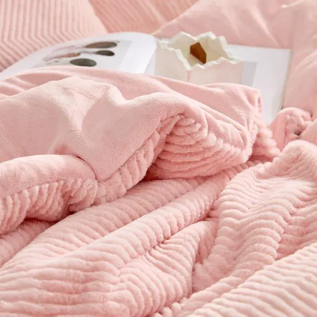 Alt view image 4 of 4 - Coma Inducer Peak of Cozy Oversized Queen Comforter Set - Softest Pink