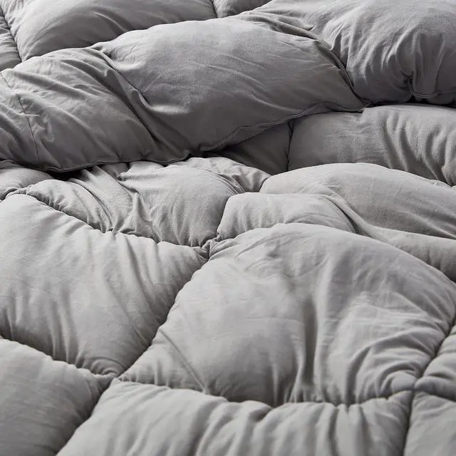 Alt view image 3 of 4 - Summertime - Coma Inducer® Oversized Queen Comforter - Morning Gray
