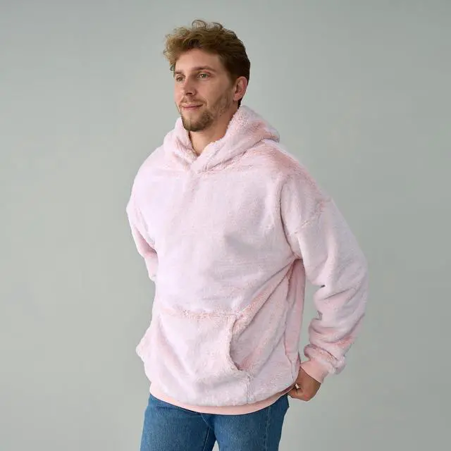 Alt view image 3 of 7 - Coma Inducer Men's Hoodie - Bunny Soft - Frosty Pink - Small/Medium