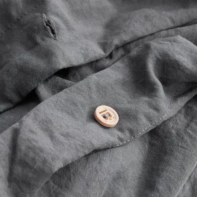 Main image of Duvet Cover - Natural Loft King - Pewter