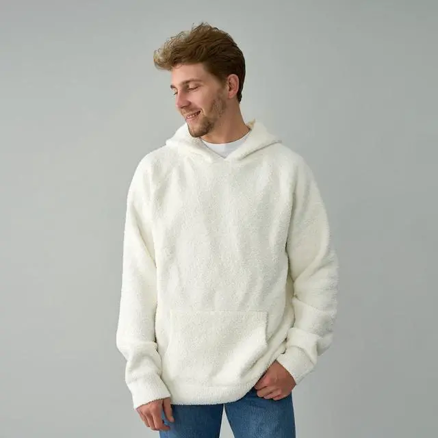 Alt view image 7 of 7 - Coma Inducer Men's Hoodie - Cozy to the Est - White - Large/Extra Large