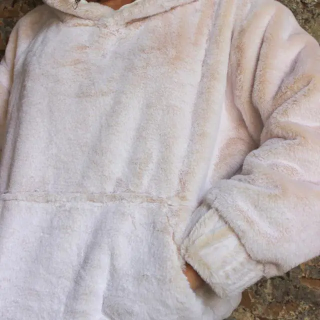 Alt view image 2 of 3 - Coma Inducer® Men's Hoodie - Bunny Supersoft - Coconut Cream