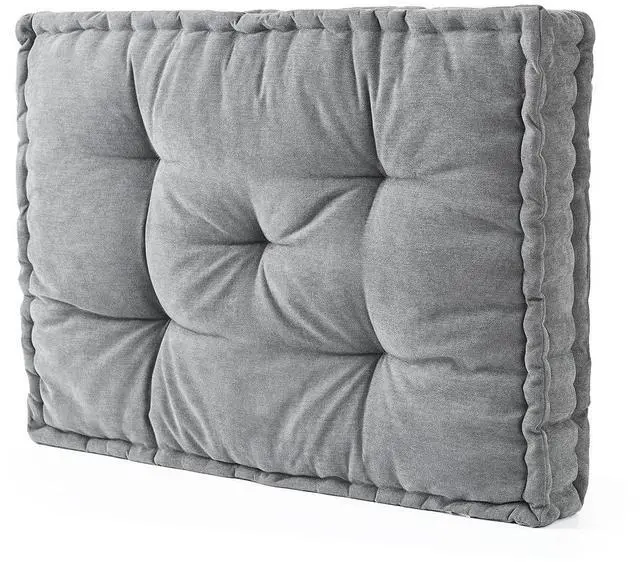 Alt view image 2 of 5 - Rainha - Classic Tufted College Headboard - Real Gray