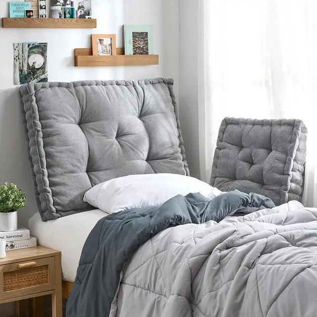 Alt view image 5 of 5 - Rainha - Classic Tufted College Headboard - Real Gray