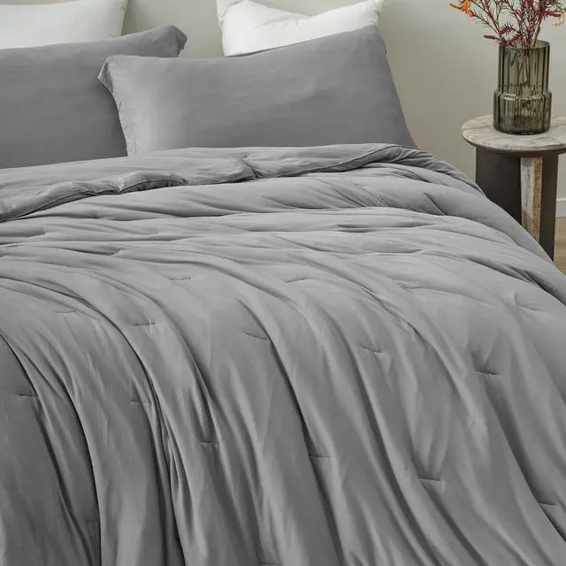 Alt view image 3 of 4 - Coma Inducer Chillin Panda Oversized King Comforter Set - Cavern Gray