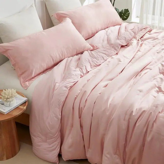 Alt view image 2 of 4 - Cold Pandas Knitting - Coma Inducer® Alaskan King Comforter Set - Rose Quartz