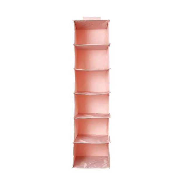 Alt view image 5 of 7 - TUSK® 3-Piece College Closet Set - Rose Quartz (Hanging Shelves Version)