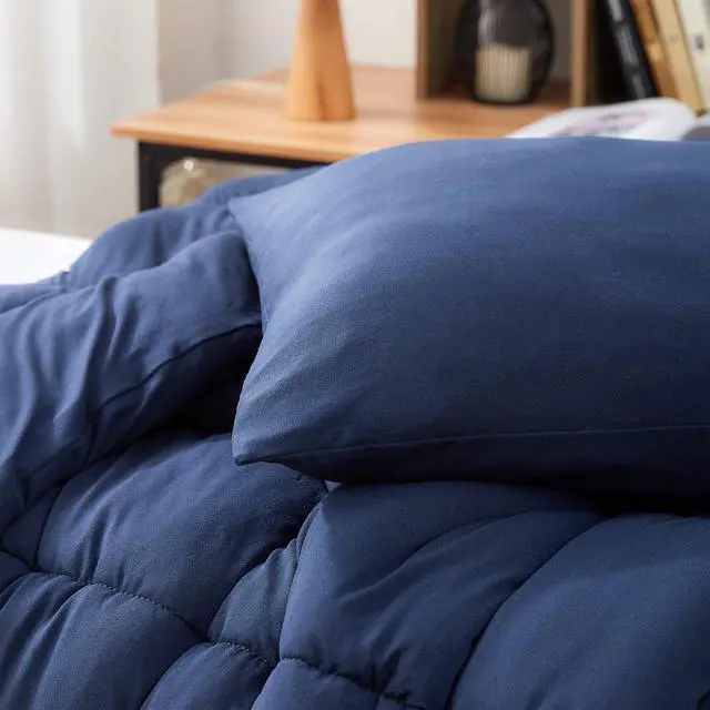 Alt view image 3 of 3 - Summertime - Coma Inducer® Twin XL Comforter - Blue Navy