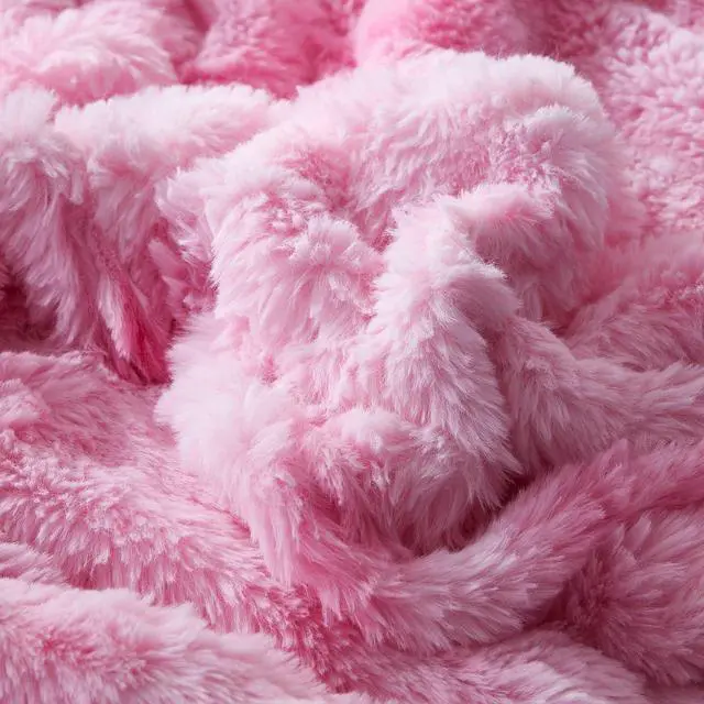 Alt view image 4 of 4 - Coma Inducer Snowball Chunky Bunny Queen Blanket - Pink Cosmos