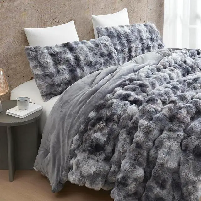 Alt view image 6 of 7 - Beary Soft - Coma Inducer® Oversized Queen Comforter Set - Glacier Black Bear