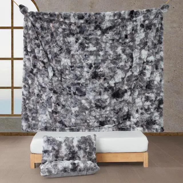 Alt view image 7 of 7 - Beary Soft - Coma Inducer® Oversized Queen Comforter Set - Glacier Black Bear