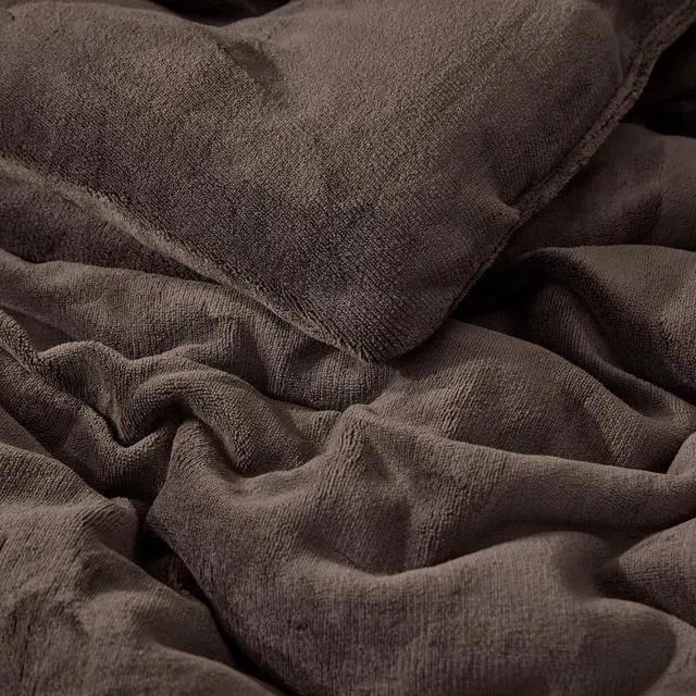 Alt view image 5 of 6 - Warmer Than Warm - Coma Inducer® Oversized Queen Comforter Set - Hot Fudge