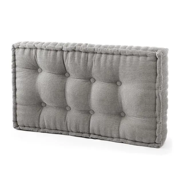 Alt view image 4 of 4 - Rainha - Ultra Thick Tufted College Headboard - Gray