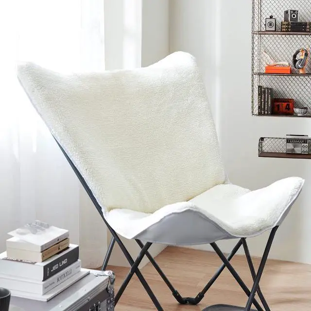 Alt view image 3 of 4 - Oversized Butterfly Chair - Comfy Cozy Pure White