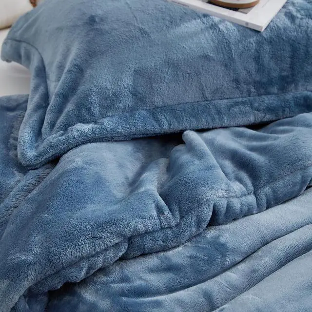 Alt view image 3 of 3 - Me Sooo Comfy - Coma Inducer® King Comforter Set - Smoke Blue