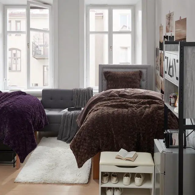 Alt view image 2 of 5 - Fluffy Buffalo - Coma Inducer® Twin XL Comforter Set - Earthtone Brown